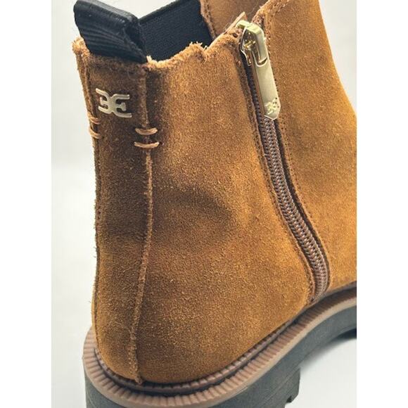 Sam Edelman Laguna Frontier Girls Brown Suede Chelsea Boots H26800L203 Size 3 - Picture 5 of 11
